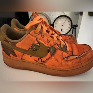 Realtree x Air Force 1 Low 'Orange Camo Size 7 GRAIL